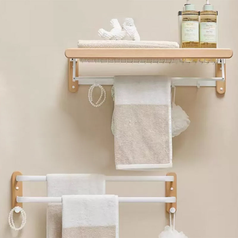 BowLift | White Bathroom Set Solid Wood & Aluminum Bathroom Accessories Individually or as a Set