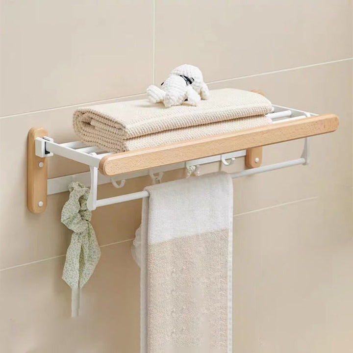 BowLift | White Bathroom Set Solid Wood & Aluminum Bathroom Accessories Individually or as a Set