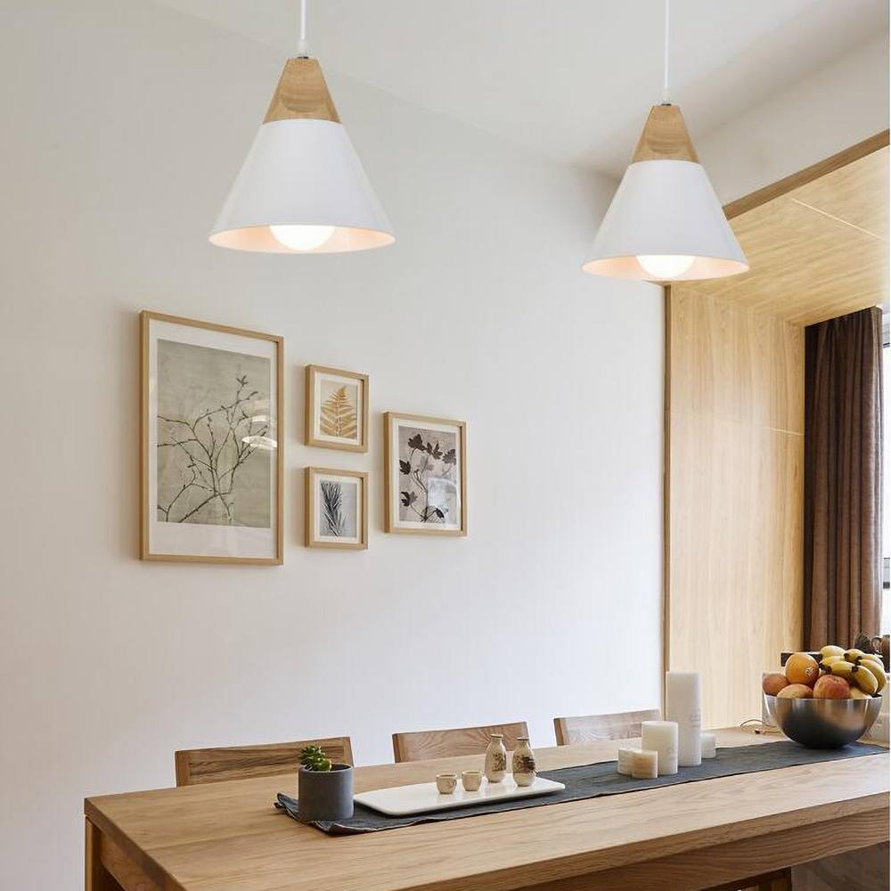 BowLift | Minimalistic Wooden Pendant Light | NordicLight