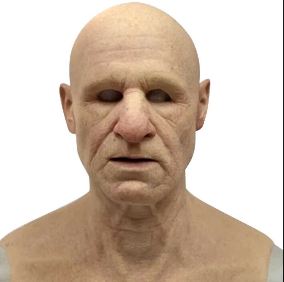 Creepy Old Man Mask – Realistic Latex Halloween Mask for Adults | Bowlift