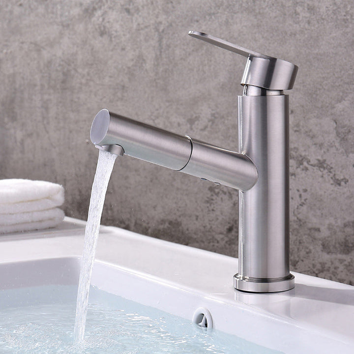 BowLift | Pull-out Faucet Contemporary Single Lever Faucet with Swivel Spout