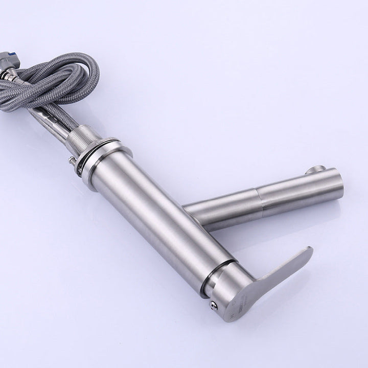 BowLift | Pull-out Faucet Contemporary Single Lever Faucet with Swivel Spout