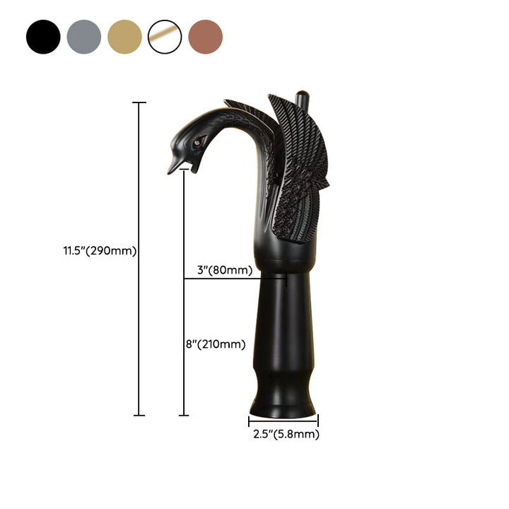 BowLift | Full brass bathroom sink faucet hot and cold water single lever sink faucet