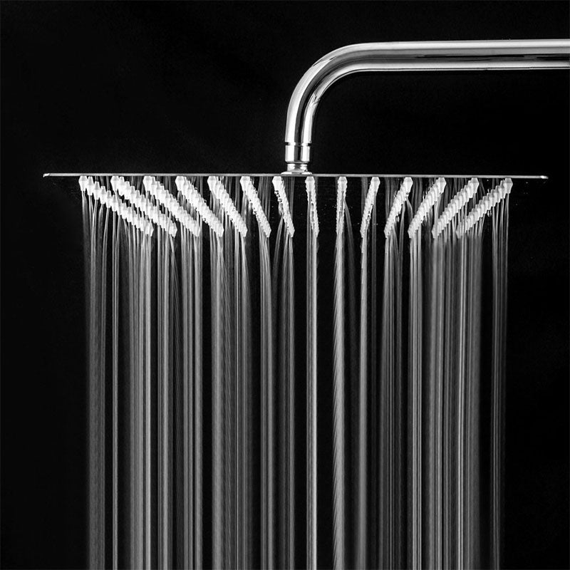 BowLift | Showerhead Square Wall Mounted Rain Spray Stainless Steel Showerhead