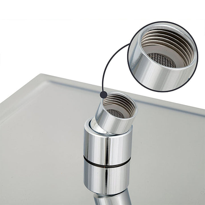 BowLift | Showerhead Square Wall Mounted Rain Spray Stainless Steel Showerhead