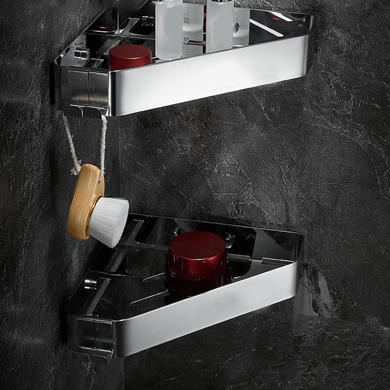 BowLift | Stainless Steel Bathroom Accessory Set Modern Triangle Basket
