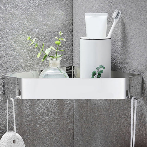 BowLift | Stainless Steel Bathroom Accessory Set Modern Triangle Basket