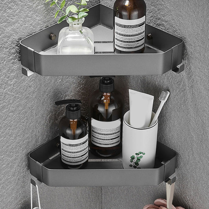 BowLift | Stainless Steel Bathroom Accessory Set Modern Triangle Basket
