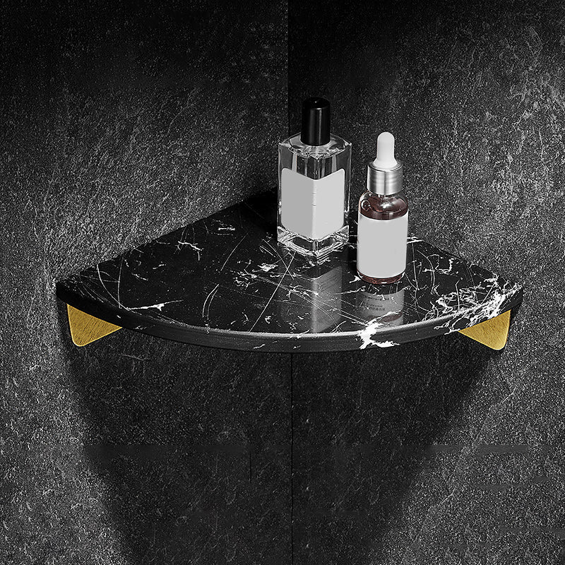 Aluminum Bathroom Corner Shelf with 31 × 21 cm Surface and 4 cm Height