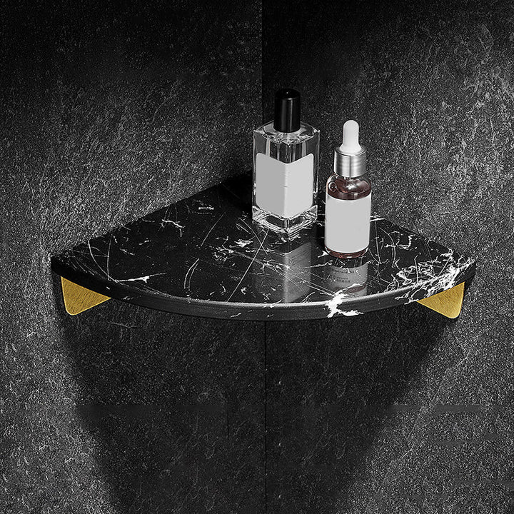 Aluminum Bathroom Corner Shelf with 31 × 21 cm Surface and 4 cm Height