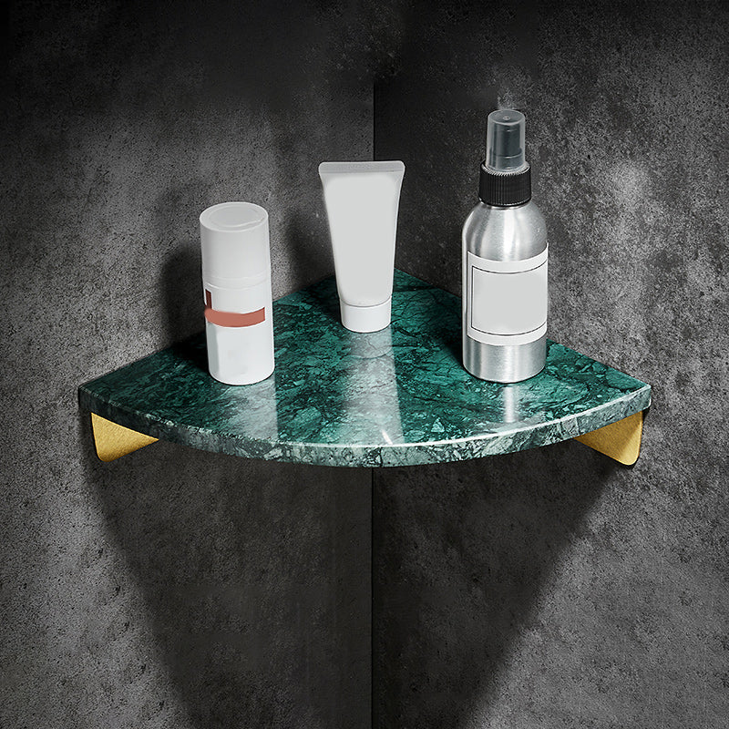 Aluminum Bathroom Corner Shelf with 31 × 21 cm Surface and 4 cm Height