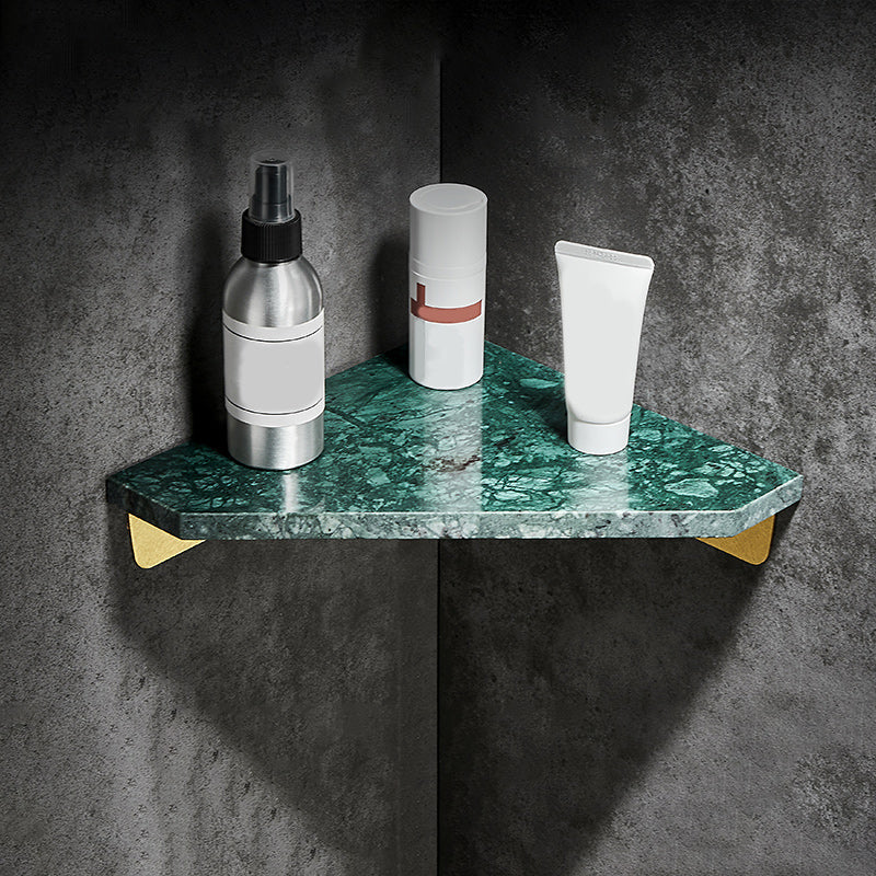 Aluminum Bathroom Corner Shelf with 31 × 21 cm Surface and 4 cm Height