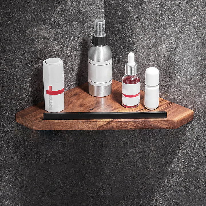 BowLift | 7-piece bathroom accessory set wood and metal bathroom accessory hardware set