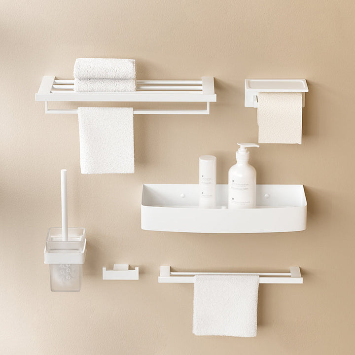 BowLift | Modern Bathroom Accessory Set White Bathroom Accessories Hardware Set