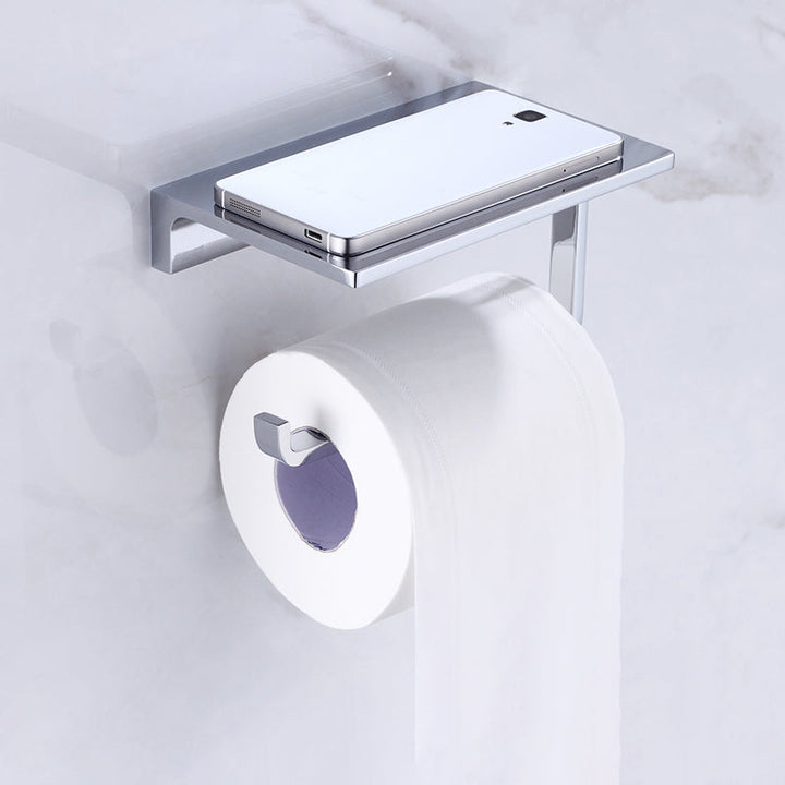 BowLift | Polished Chrome Bathroom Accessory Set Modern Brass Bathroom Accessory Kit