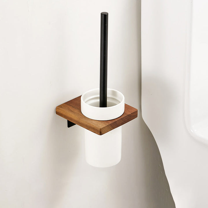 BowLift | Solid Wood Bathroom Accessories Set Foldable Metal Bathroom Accessories
