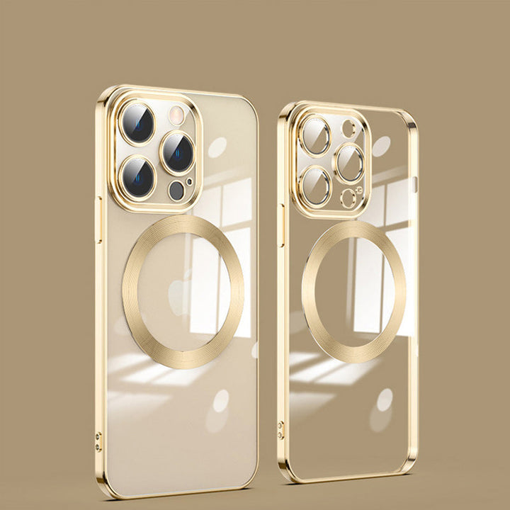 BowLift | Electroplating Wireless Magnetic Charging All-Inclusive Lens Case for iPhone
