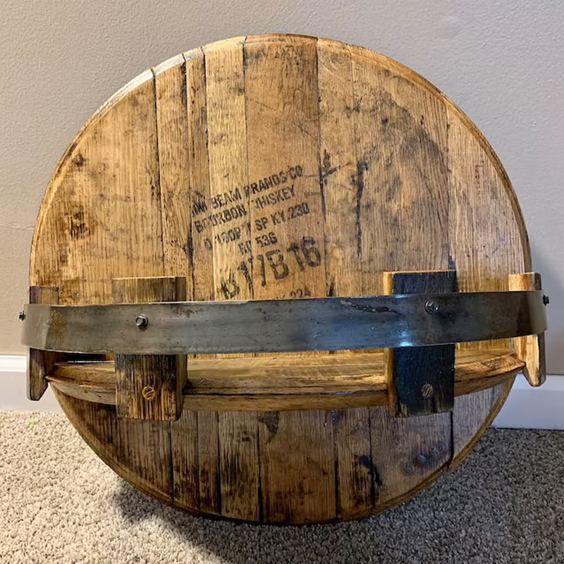 Bourbon Whiskey Barrel Shelf | Bowlift