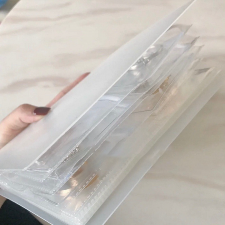 BowLift | Simple transparent jewelry album storage bag