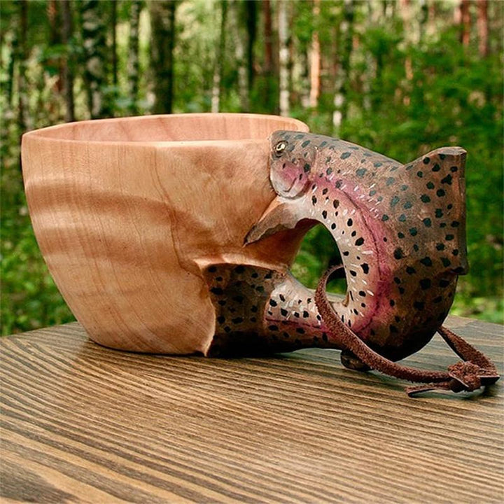 BowLift | Hand-carved wooden cup