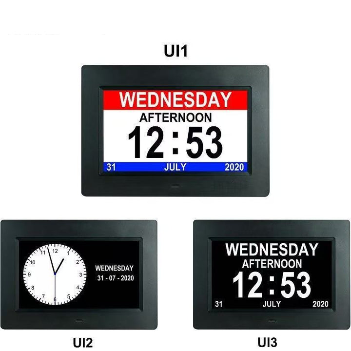 BowLift | 11.5-Inch Digital Calendar Day Clock with 19 Reminders – Claryon