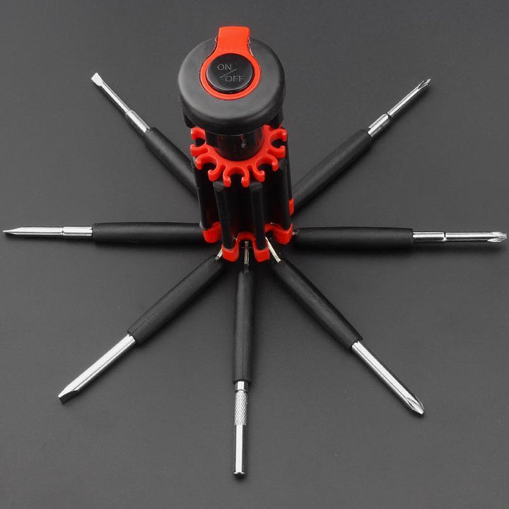 BowLift | 8 Screwdrivers in 1 Tool with Work Light and Flashlight