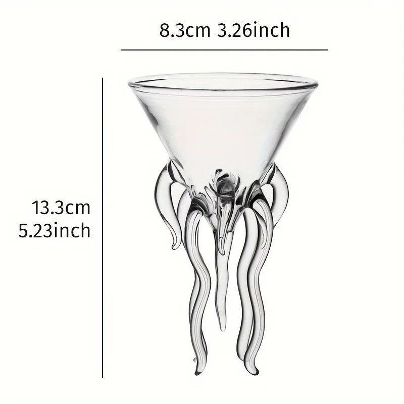 Unique, octopus-inspired cocktail glass Bowlift