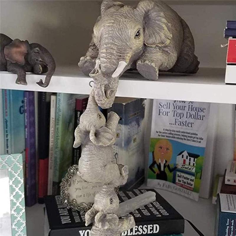 BowLift | Elephant sitter hand-painted figures