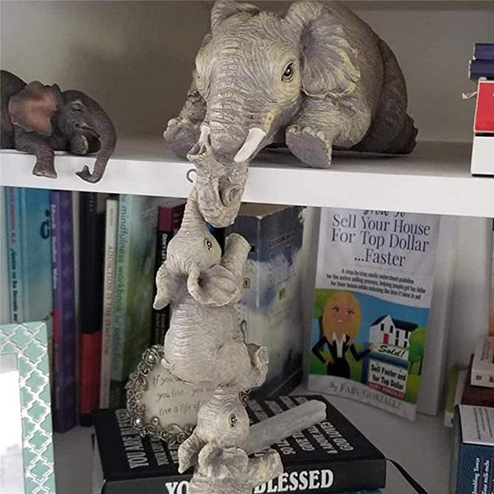 BowLift | Elephant sitter hand-painted figures