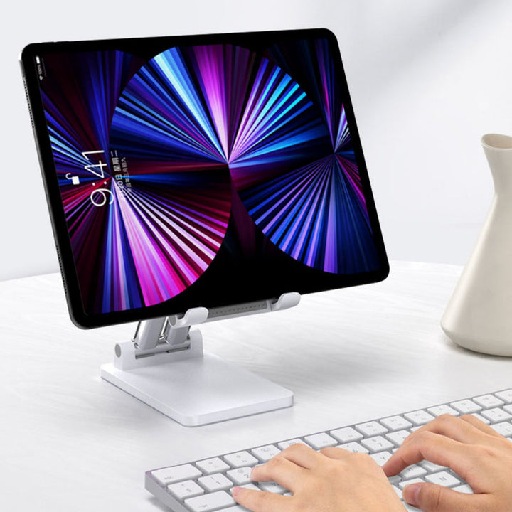 Foldable Phone and Tablet Stand with Rubberized Grips