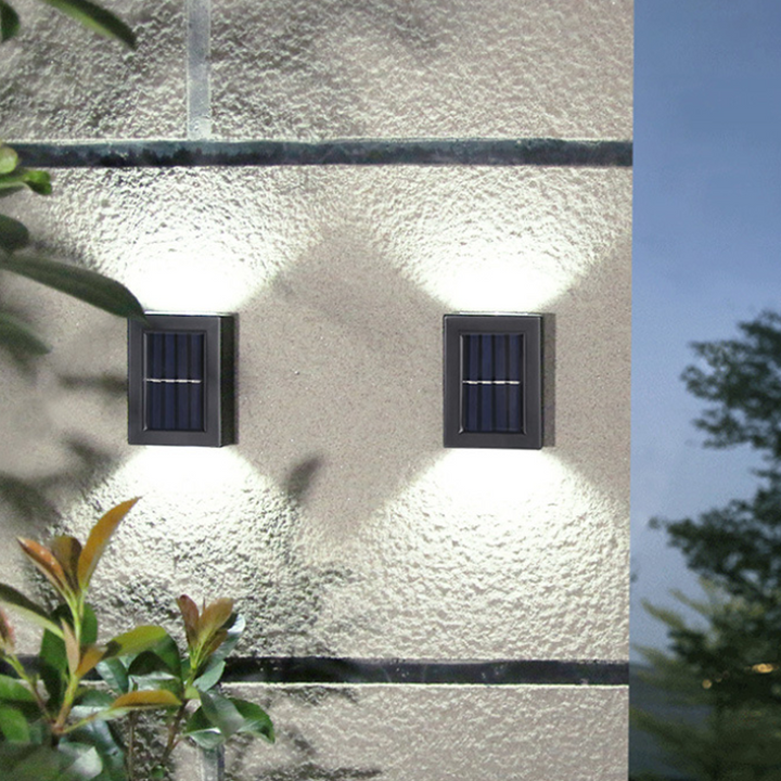 Solar Wall Lamp for Outdoor Areas | Bowlift