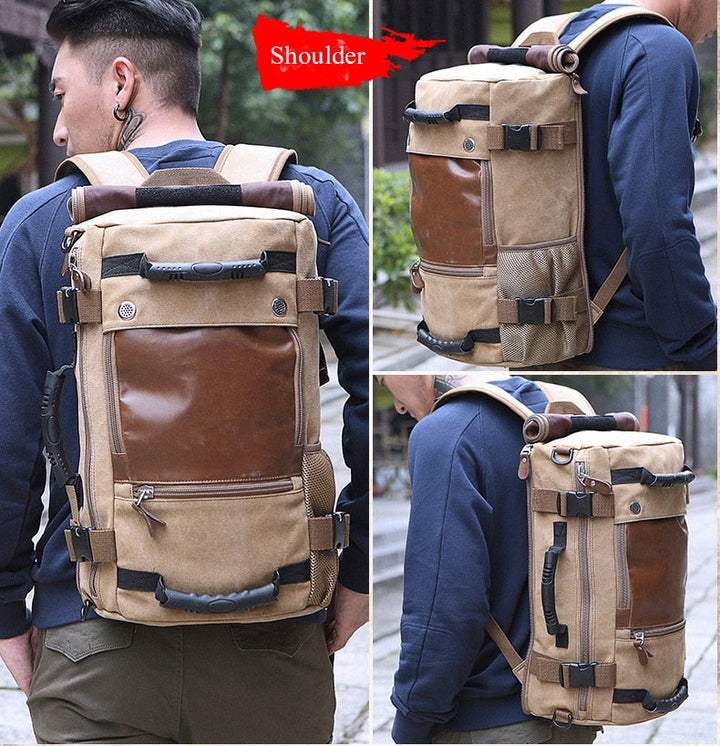 BowLift | Men Canvas Multifunctional Travel Backpack