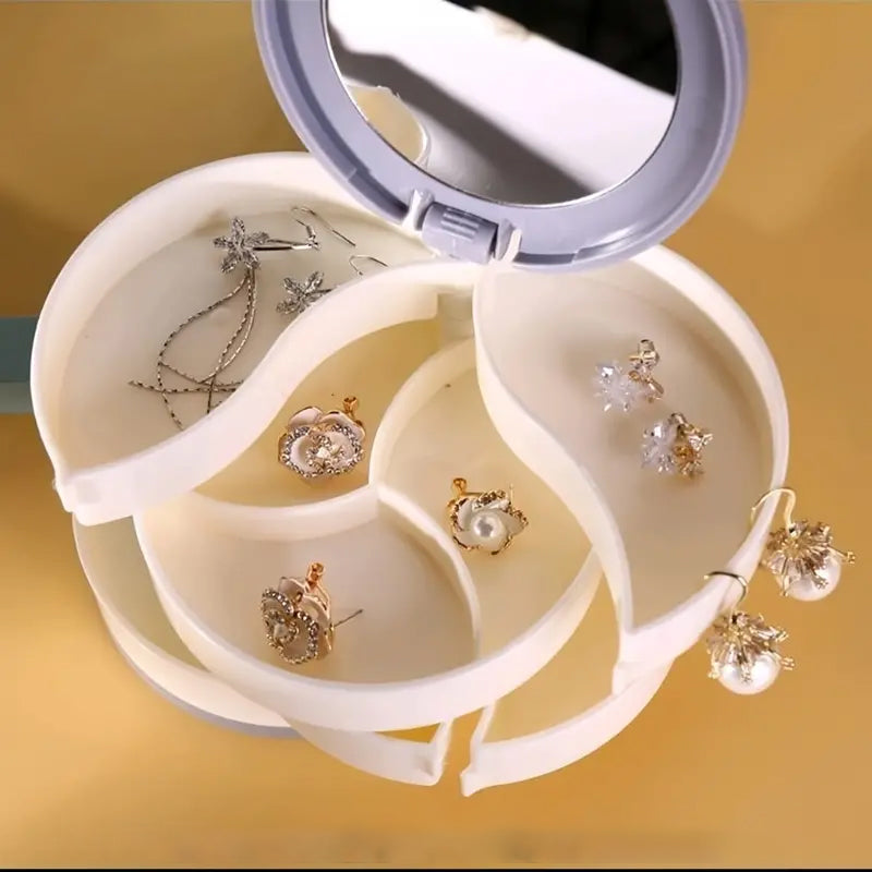 4 Layers Rotatable Jewelry Storage Box | Bowlift