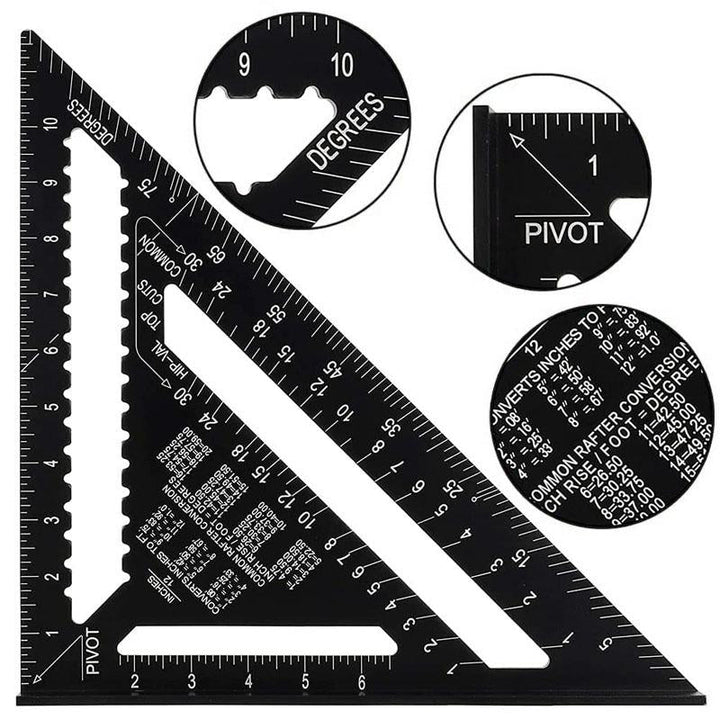 BowLift | 7/12 inch triangle carpenter square
