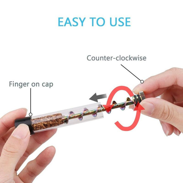 BowLift | Glass Twisty Smoking Pipe Set