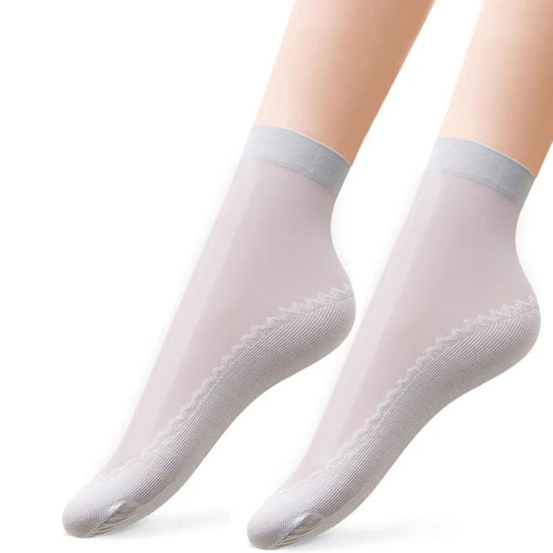 BowLift | Silky Anti-Slip Cotton Socks (5 Pairs)