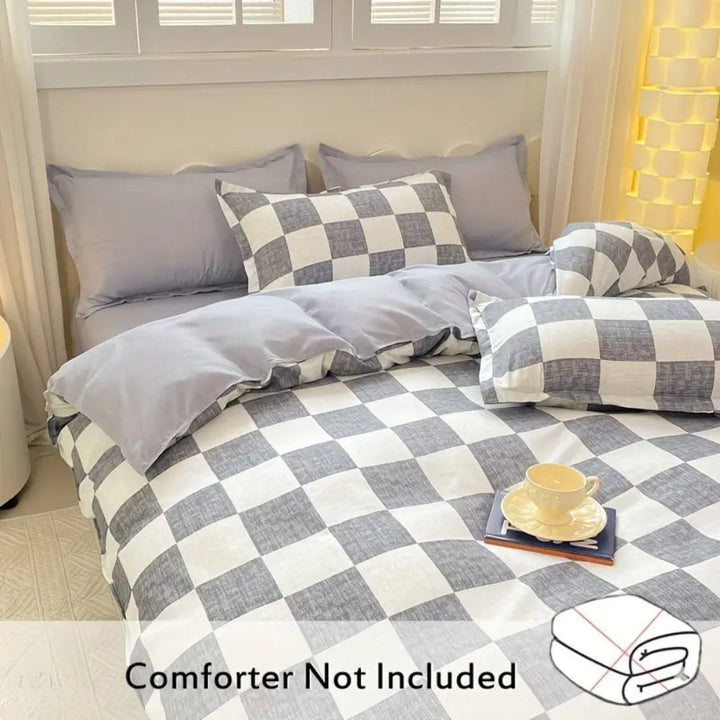 BowLift | Chateau Checkered Bedding Set | 3pcs Set