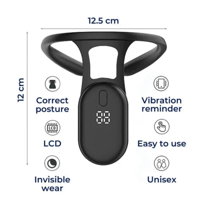 BowLift | Cervical Spine Traction Neck Support for Posture Correction | Adjustable Neck and Back Posture Corrector | Spine Alignment and Relief | Real Time feedback