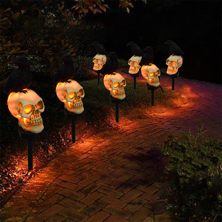 BowLift | Halloween Solar Skull Crow Decorative Lights