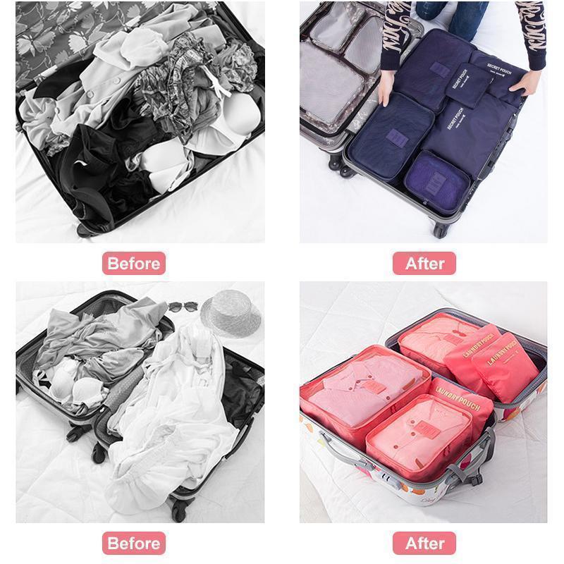 BowLift | 6 Pieces of Portable Luggage Packing Cubes