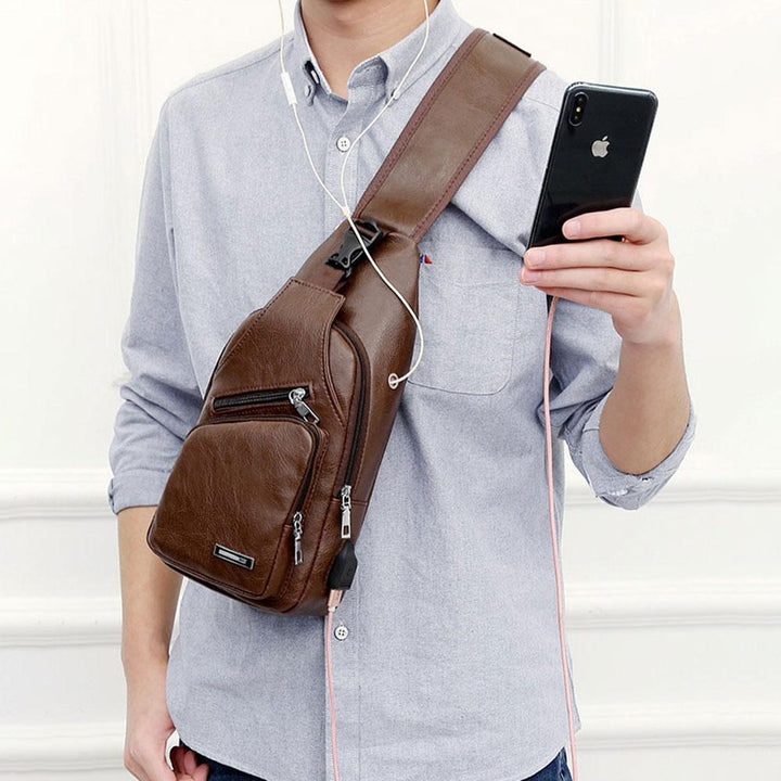 BowLift | Shoulder bag Crossbody bag for men with USB charging port