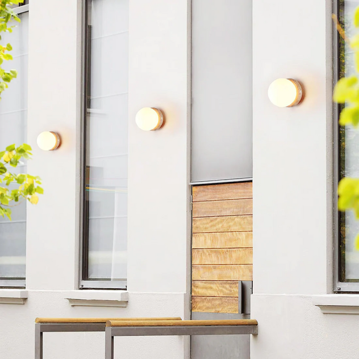 BowLift | Travertine Waterproof Outdoor Wall Lamp