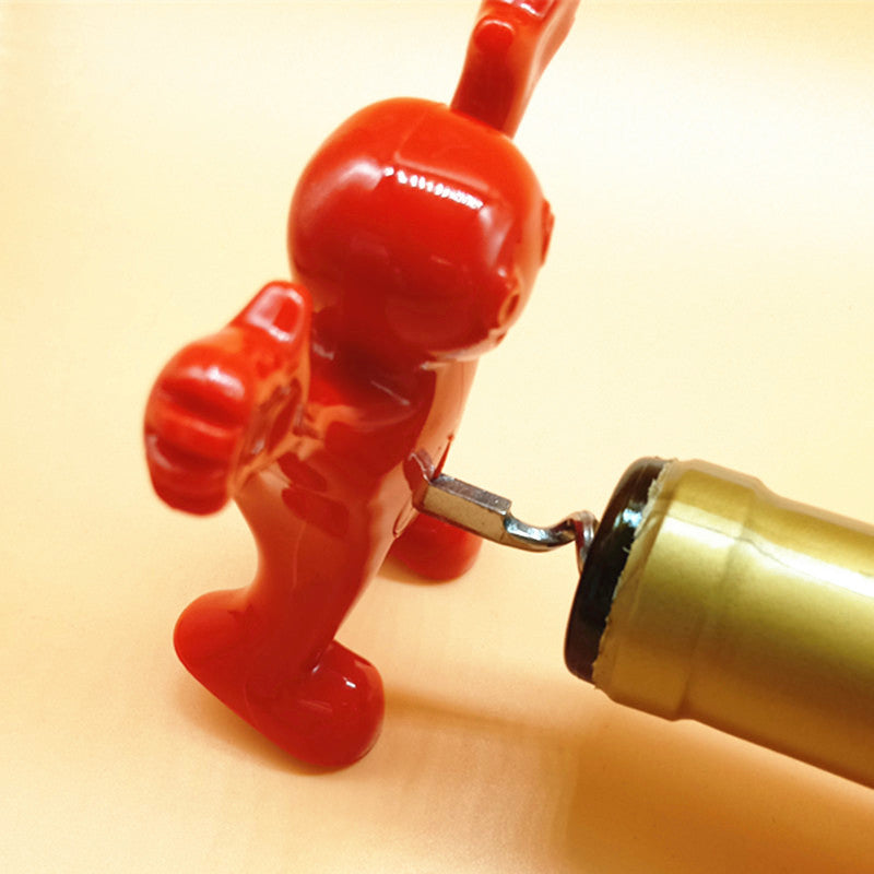 BowLift | Happy Man Corkscrew - Bottle Opener, & Wine Stopper