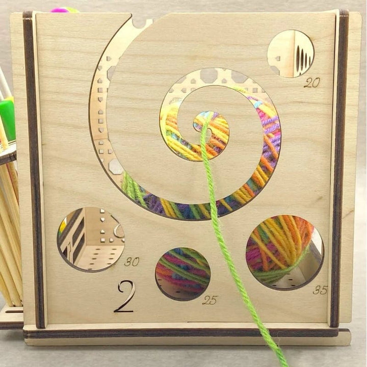 Wood bowl All-in-One – Multifunctional knitting tool | Bowlift