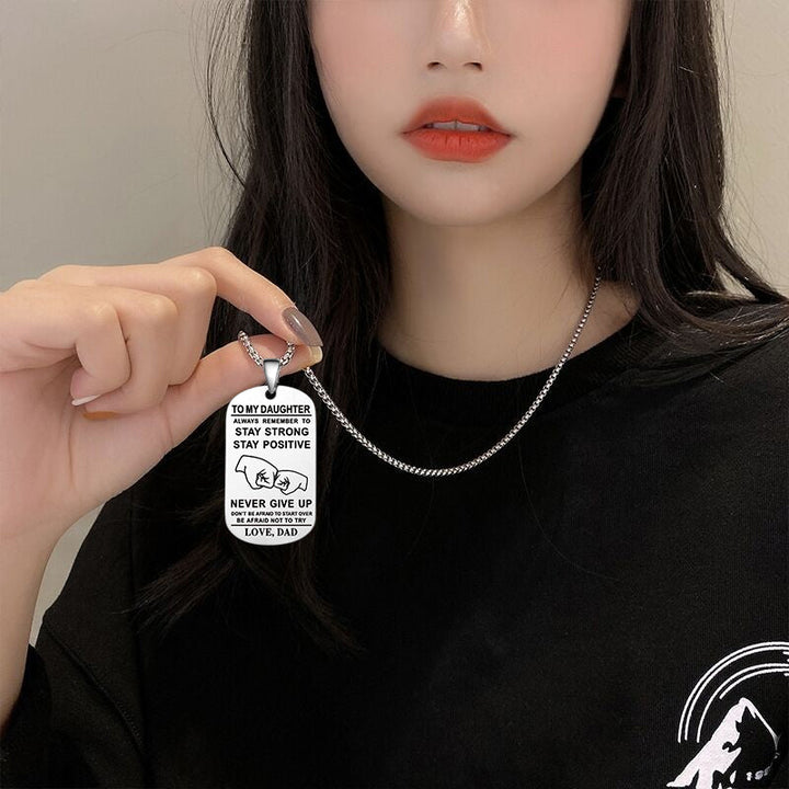BowLift | English Alphabet Stainless Steel Necklace