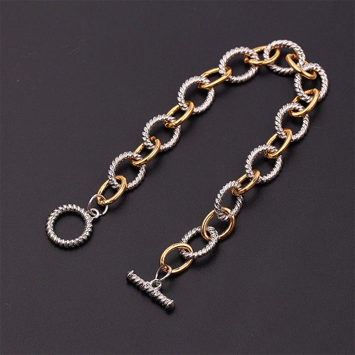 BowLift | Two Tone Knot Twisted Bangle