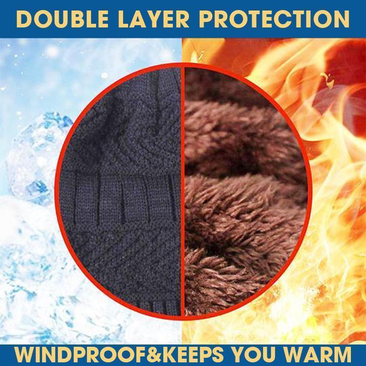 BowLift | Warm Beanie Cap With Scarf