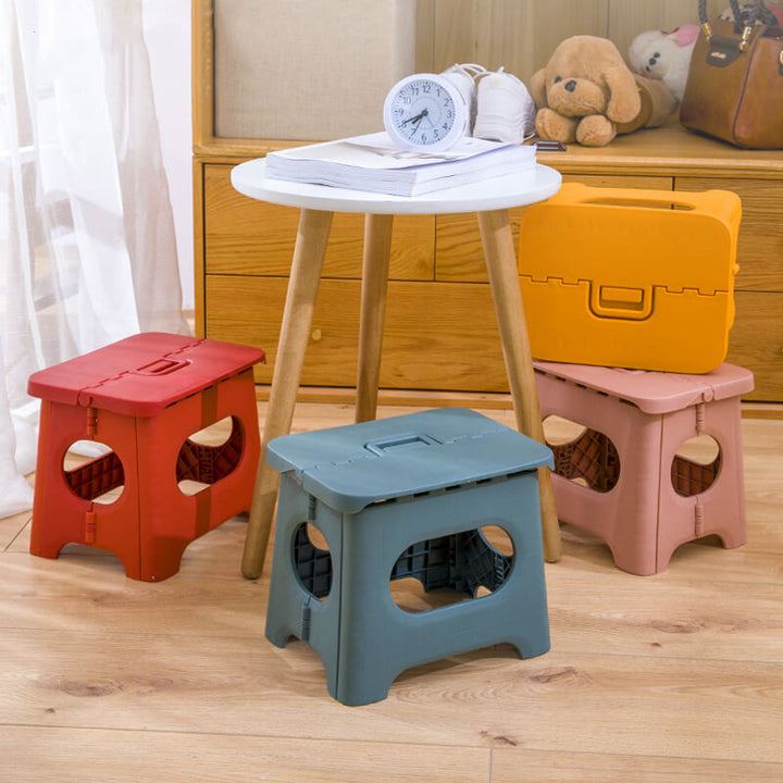 BowLift | Folding Step Stool with Handle | Lightweight. Durable & Space-Saving for Kitchen. Bathroom. Office & Outdoor Use