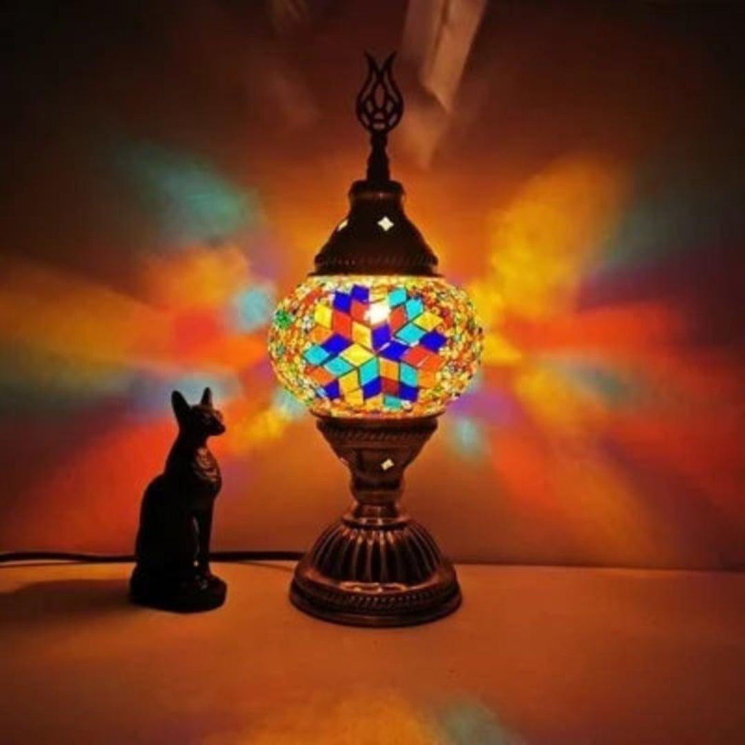 Mosaic Colorful Pattern Table Lamp Bowlift