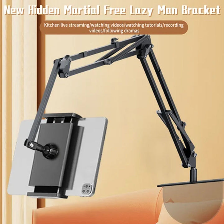 BowLift | Extendable, concealed phone/tablet holder at the bed